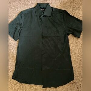 Men's Dark Green Short Sleeve Shirt